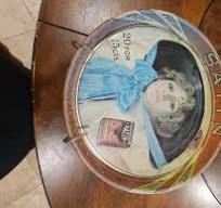 Vintage Satin Turkish Blend Cigarettes Tin Tray with Tray ...