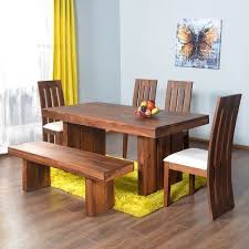 At Home By Nilkamal Delmonte Six Seater Dining Set Walnut Contemporary Appeall Wooden Dining Table Designs Dining Table Design Modern Wooden Dining Table Set