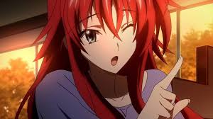 Персонаж аниме, манги и ранобэ. Rias Being Cute By Animeandmusicfan On Deviantart Anime High School Dxd Highschool Dxd