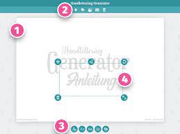 You can place several words and design them independently. Anleitung Zum Handlettering Vorlagen Generator