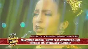 Andrés Hurtado: Sylvia Falcón invitada en Sábado con Andrés dio unas  palabras de reconocimiento a la artista Yma Sumac: llevaba el nombre del  Perú en el pecho, la voz y el corazón;