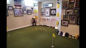 Golf decor golf room golf tips office golf. Man Cave Tour Featuring Indoor Golf Zone Youtube