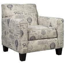 Check spelling or type a new query. Signature Design By Ashley Nesso Accent Chair With Paris Script On Linen Like Fabric Royal Furniture Upholstered Chairs