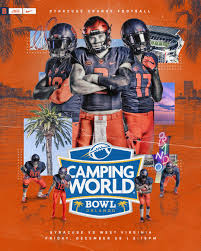 Woodside 31 yard field goal. Old Rivals Syracuse West Virginia To Meet In 2018 Camping World Bowl In Orlando Syracuse University News