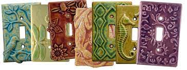 Hand Sculpted Ceramic Art Light Switch Plate And Decorative Outlet Covers By Ce Decorative Light Switch Covers Decorative Switch Plate Light Switch Plate Cover