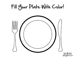 Today is your lucky day! Healthy Food Plate Coloring Page Food Coloring Pages Healthy Food Plate Plates