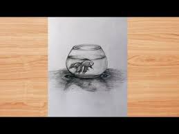 How to draw online videos · professional drawing tips · learn to draw My Drawing Of A Fish In Water Jar Farjana Drawing Academy Pencil Sketch Youtube Drawings Pencil Sketch Baby Drawing