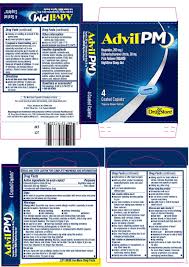 Advil Pm Tablet Coated Lil Drug Store Products Inc