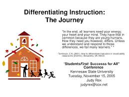 Ppt Differentiating Instruction The Journey Powerpoint