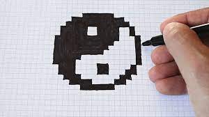 Video Aula Passo A Passo Como Desenhar O Yin Yang Em Papel Quadriculado Youtube