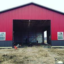 How to frame a garage door in a pole barn. Overhead Door Frame Out Overhead Door Post Frame Building Barn Plans