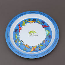 Cette Assiette Sans Bpa Tyrrell Katz Enfants Illustree De Motifs Dinosaures Va Egayer Les Repas Melamine Epaisse Et So Vaisselle Idee Cadeau Original Assiette