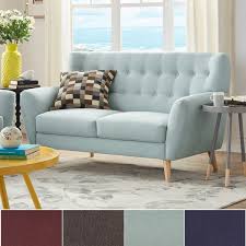 Mid century modern curved loveseat by milo baughman at 1stdibs. Mid Century Living Niels Danish Modern Curved Tufted Upholstered Loveseat Greatofferstock Com Shopping The Best Deals On Sofas Loveseats
