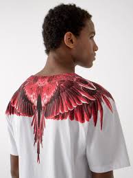 Red Ghost Wings T Shirt Marcelo Burlon