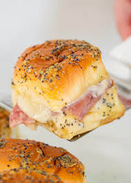 Easy Ham And Cheese Sliders W Poppy Seed Sauce I Heart Naptime Recipe Slider Recipes Ham And Cheese Main Dish For Potluck