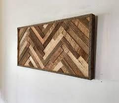 Reclaimed Wood Wall Art Herringbone Slats Free Shipping Reclaimed Wood Wall Art Wood Wall Art Decor Wood Wall Art Diy