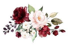 Card Watercolor Invitation Design With Burgundy And Red Roses Leaves Flower Background Floral Illustrations Flower Background Wallpaper Watercolor Flowers