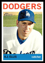 2013 Topps Heritage #88 A.J. Ellis Los Angeles Dodgers