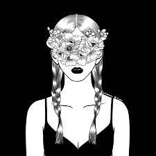 Hennkim Henn Art Illustration Drawing Sketch Black White Pen Inspire Creative Pintable Artprint Print Art Fake Happiness Mandala Tapestry