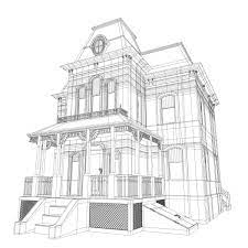 Realistic Bates Mansion 3d Model Mansions 3d Model Victoria House