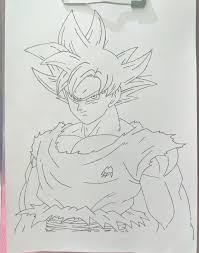 He possesses an exceptional natural ability for fighting and his acute battle senses help him persevere through tough battles. Drawing Dragon Ball Z Character Goku Steemit