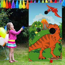 T rex facts for kids & adults: Funnlot Dinosaur Games Birthday Dinosaur Party Decorations Dino Party Activities Dinosaur Toss Games Outdoor Dino Party Games With 3 Bean Bags Dinosaur Party Supplies For Kids And Adults T Rex Game Buy Online In