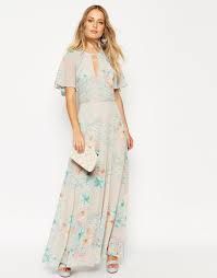 Asos Petite 70 S Faded Floral Flutter Sleeve Maxi Dress At Asos Com Petite Maxi Dress Maxi Dress Petite Length Maxi Dress