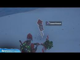 There are now fortnite fireworks around lazy lake locations, where you can set off these rockets to create an aerial display. Light A Frozen Firework Locations Guide Fortnite Winterfest
