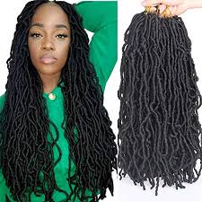 Celebrities like rihanna, meagan good, tyra banks. Xtrend 6 Packs 18 Zoll Natural Black Soft Nu Faux Locs Hakeln Zopfe Haar Synthetische Pre Looped Soft Dreads Locs Flechten Haar Mode Gottin Faux Locs Curly Wavy Hair Extensions 21strands Pack 1b