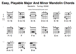 Easy Playable Major And Minor Mandolin Chords Two Finger And Three Finger Chords Are Super Easy Mandolin Mandolin Tuning Mandolin Lessons
