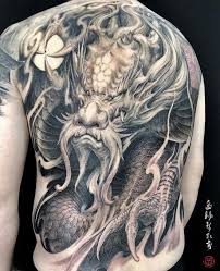 Black And White Dragon Tattoo Sleeve Ghim Tren Kick Ass Tattoos