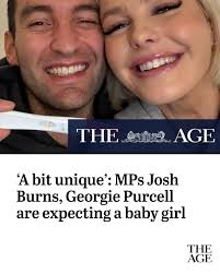 Federal MP Josh Burns and Victorian MP Georgie Purcell have announced they  are expecting a baby girl early in 2026.