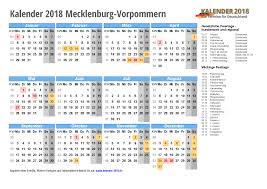 Kalender 2021 thüringen als pdf oder excel. Kalender 2018 Mecklenburg Vorpommern Zum Ausdrucken Kalender 2018