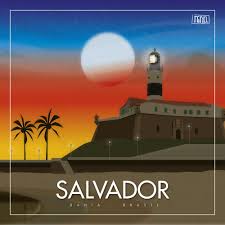 Salvador Night And Day Day For Night Digital Illustration Salvador