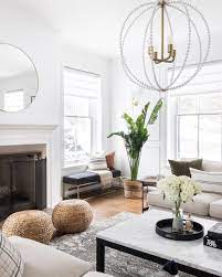 Benjamin Moore On Instagram We Love How Leclairdecor Used Chantilly Lace Oc 25 To Brighten T Minimalist Living Room Decor Home Living Room Living Room Decor