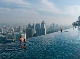 Check Out This Pool In Singapore What A Cityscape View The Engineering On Top Of The Building To Contain A Pool Mu Sands Singapore Sands Resort Places To See