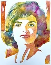 A watercolor I painted of Jackie last week
