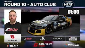 A league was established in 2019 for the video game nascar heat 4. Autosport Enascar Heat Pro League Race 10 Auto Club Speedway Facebook