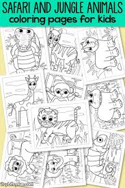 Big book of pets, wild and domestic animals, birds, insects and sea creatures coloring. Safari And Jungle Animals Coloring Pages For Kids Itsybitsyfun Com