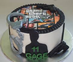 Here Is A Grand Theft Auto Edible Image Birthday Cake We Did Birthday Cakes For Teens Image Birthday Cake Ps4 Cake