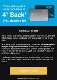 Online payments referenced by this table are initiated by signing in and using the chase.com credit card payment option above. Chase Amazon Cards Earn Up To 4 Unlimited Cashback Everywhere Through Feb 2021 Targeted Miles To Memories