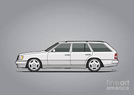 See more ideas about mercedes w124, mercedes arman mariano's s124 mercedes benz e320 wagon has an undeniable presence on the road. Mercedes Benz W124 T124 300te E Class White Estate Wagon Mixed Media By Tom Mayer Ii Monkey Crisis On Mars