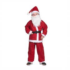 Costume babbo natale bambino (cappello, barba, giacca, cintura, pantaloni). Vestitini Babbo Natale Per Bambini Da 6 A 9 Anni Lgv Shopping