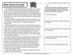 Check spelling or type a new query. Water Carves The Land 4th Grade Reading Comprehension Worksheet Reading Comprehension Worksheets Comprehension Worksheets Reading Comprehension