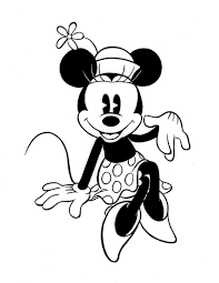 Mickey mouse coloring pages birthday. Retro Minnie Mouse Coloring Pages Birthday Ideas Coloring Home
