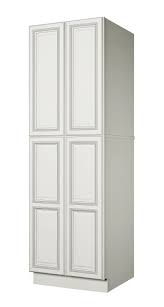 Sunny Wood Slp2484 A Off White With Charcoal Glaze Sanibel 24 X 84 Pantry Cabinet In 2020 Pantry Cabinet Tall Pantry Cabinet Tall Cabinet Storage