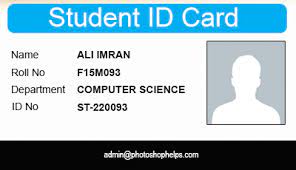 A student's id card makes it possible for these institutions to secure their entrance, or their access to specific rooms or buildings. Photoshop Tutorials 5 Best Steps To Make Student Id Card Id Card Template Card Template Cards