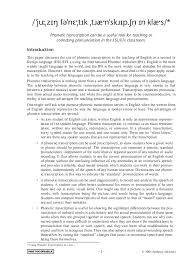 It was devised by the . Phonetics Transcription Pdf