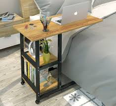 Supreme Sofa Bed Side Table Laptop Desk With Shelves Wheels Oak Laptop Ideas Of Laptop Laptop Laptop Desk For Bed Diy Side Table Side Tables Bedroom