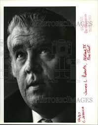 1987 Press Photo James L. Roberts Midland Texas Fire Chief